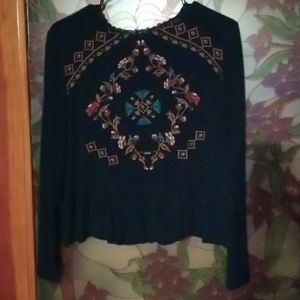 Embroidered top